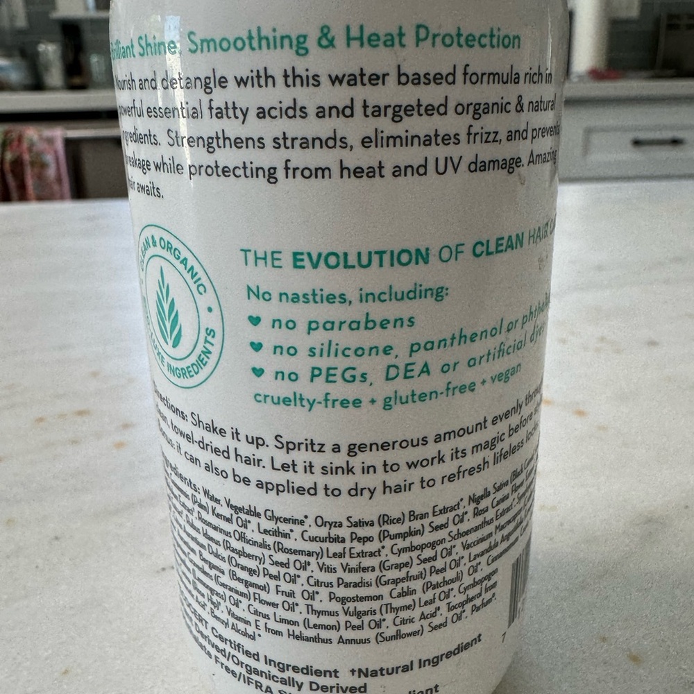 Full bottle, 8.5 ounces evolve Smart start leave in conditioner